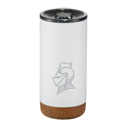  Valhalla Vacuum Insulated White Tumbler 16oz - Knight Head Engraved