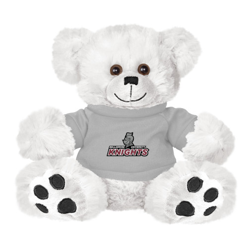  Plush Big Paw 8 1/2 inch White Bear w/Grey Shirt - Official Logo