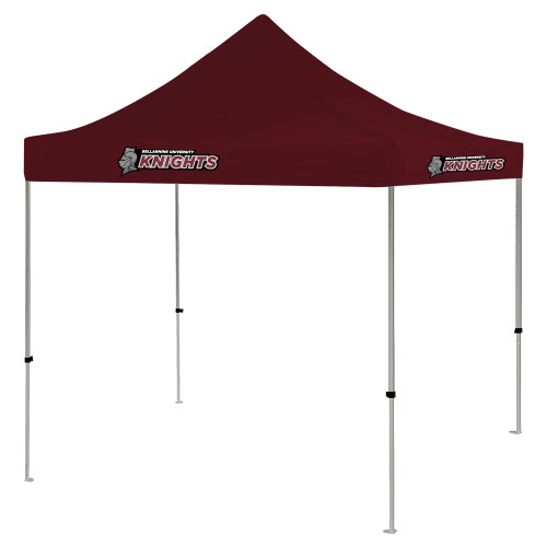  9 ft x 9 ft Maroon Tent - Official Logo Flat