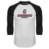 Thumbnail image for  White/Black Raglan Baseball T Shirt