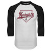 Thumbnail image for  White/Black Raglan Baseball T Shirt