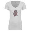 Thumbnail image for  Next Level Womens White Ideal V Tee