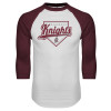 Thumbnail image for  White/Maroon Raglan Baseball T Shirt