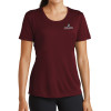 Thumbnail image for  Womens Maroon Performance Short Sleeve Tee