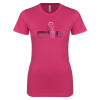 Thumbnail image for  Next Level Womens Fuchsia Boyfriend Tee