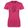 Thumbnail image for  Next Level Womens Fuchsia Boyfriend Tee