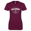 Thumbnail image for  Next Level Womens Maroon Boyfriend Tee
