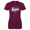 Thumbnail image for  Next Level Womens Maroon Boyfriend Tee
