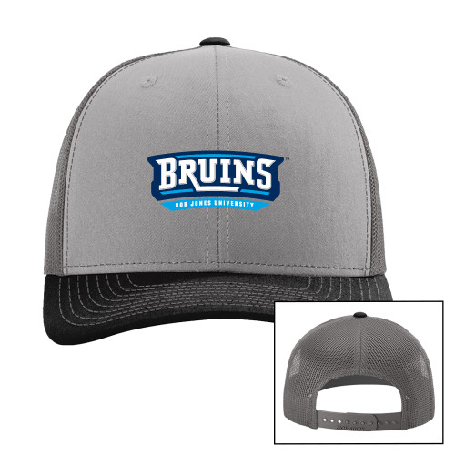 Bob Jones University Richardson Grey/Charcoal/Black Trucker Hat