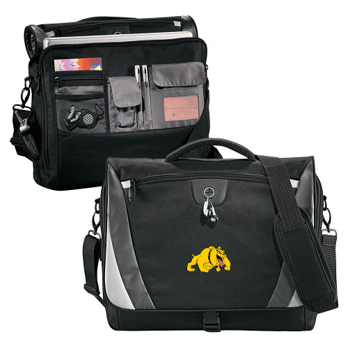  Black/Grey Slope Computer Messenger Bag - Primary Mark