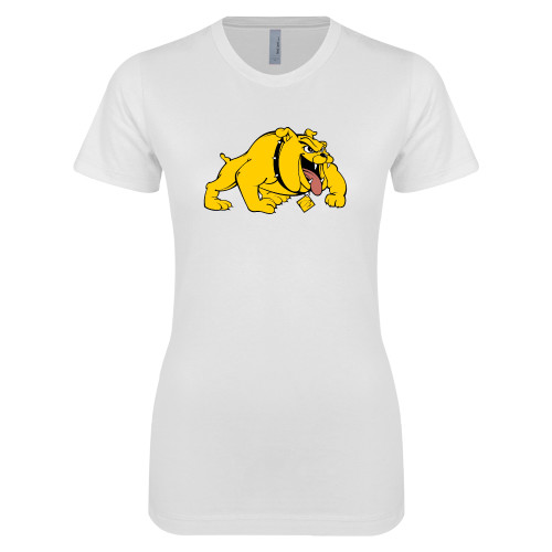 Bowie State Next Level Womens White Boyfriend Tee