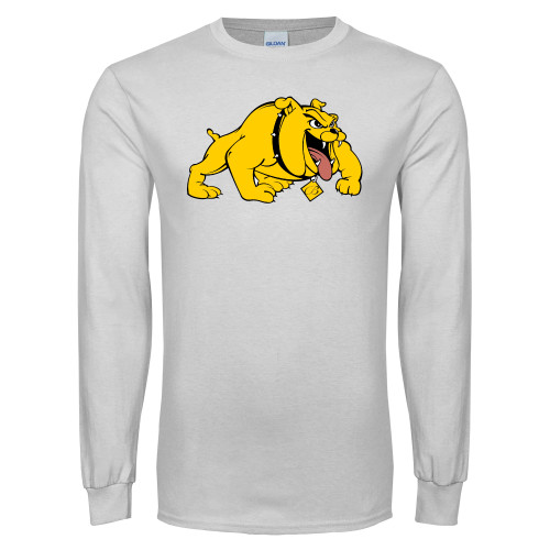  White Long Sleeve T Shirt - Primary Mark