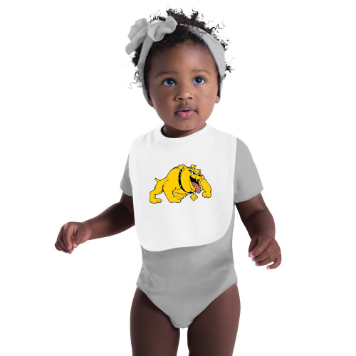  White Baby Bib - Primary Mark