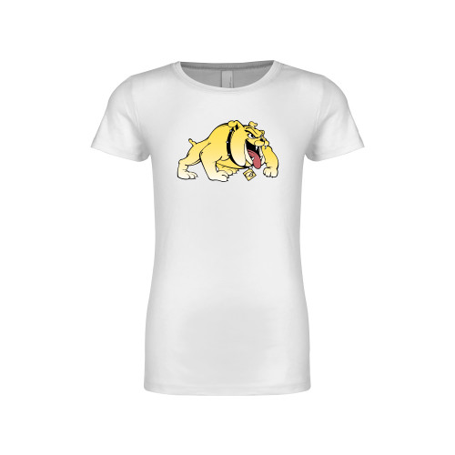  Next Level Girls White Fashion Fit T Shirt - Primary Mark
