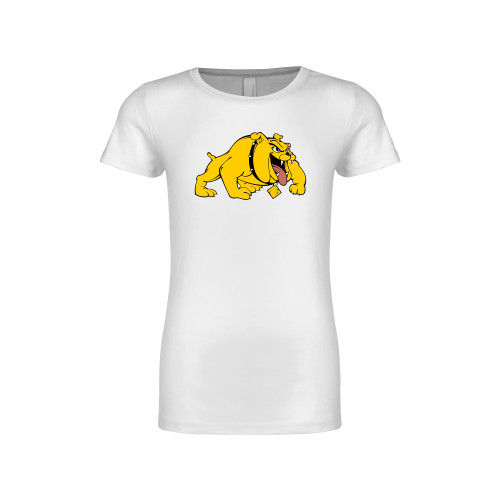  Next Level Girls White Fashion Fit T Shirt - Primary Mark
