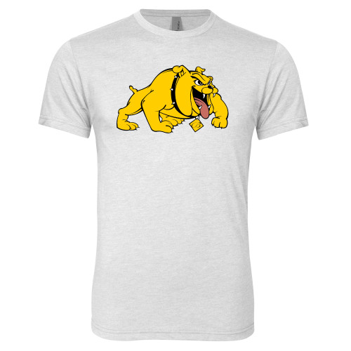 Next Level Heather White Triblend Tee - Primary Mark
