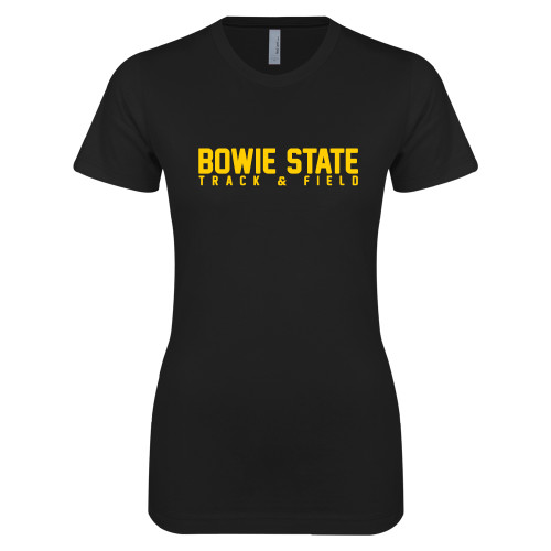  Next Level Womens Black Boyfriend Tee - Track & Field