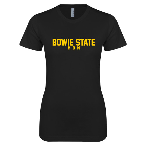  Next Level Womens Black Boyfriend Tee - Mom