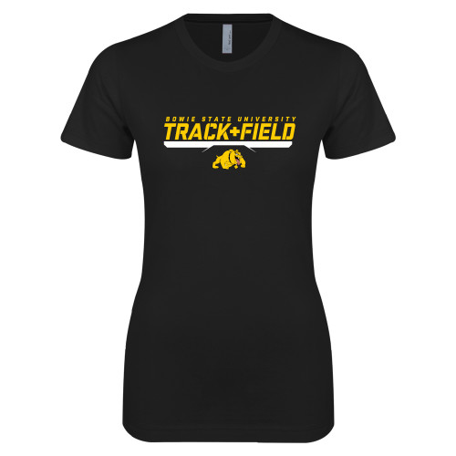  Next Level Womens Black Boyfriend Tee - Track & Field
