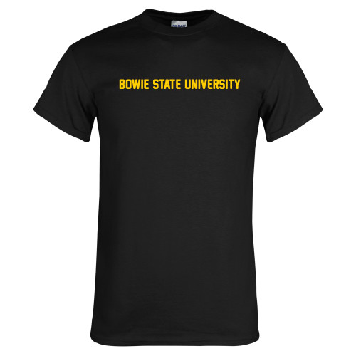  Black T Shirt - Bowie State University Flat