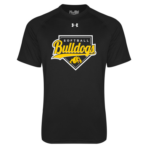  Under Armour Black Tech Tee - Softball