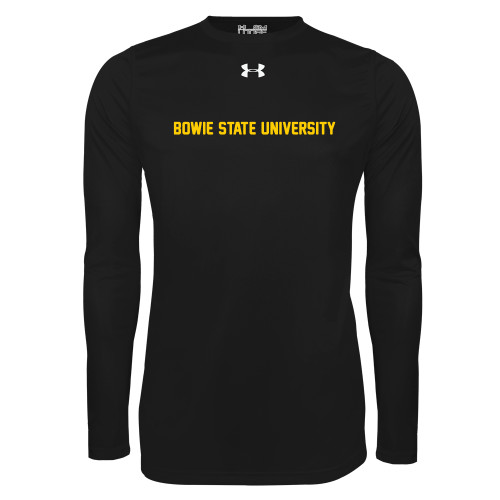  Under Armour Black Long Sleeve Tech Tee - Bowie State University Flat