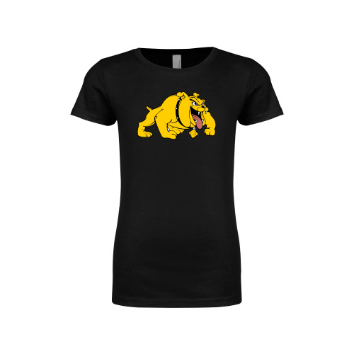  Next Level Girls Black Fashion Fit T Shirt - Primary Mark