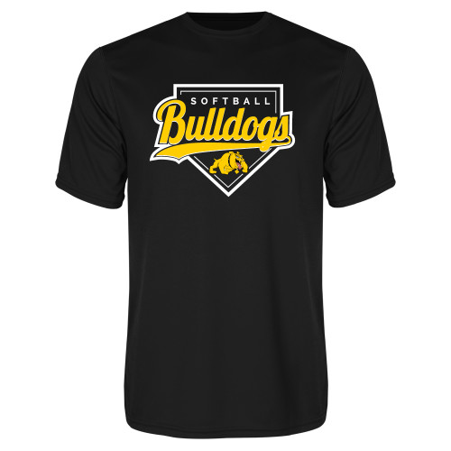  Black Performance Tee - Softball