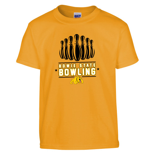  Youth Gold T-Shirt - Bowling