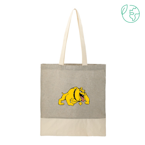  Split Recycled Grey Cotton Twill Convention Tote - Primary Mark
