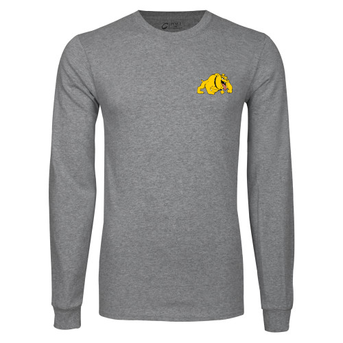  Grey Long Sleeve T Shirt - Primary Mark