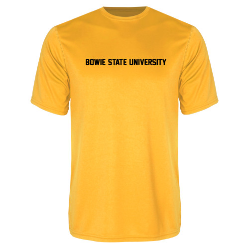  Gold Performance Tee - Bowie State University Flat