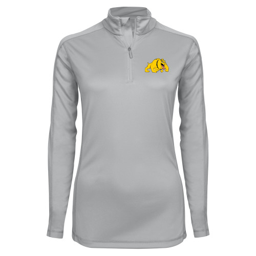  Syntrel Womens Platinum Interlock 1/4 Zip - Primary Mark
