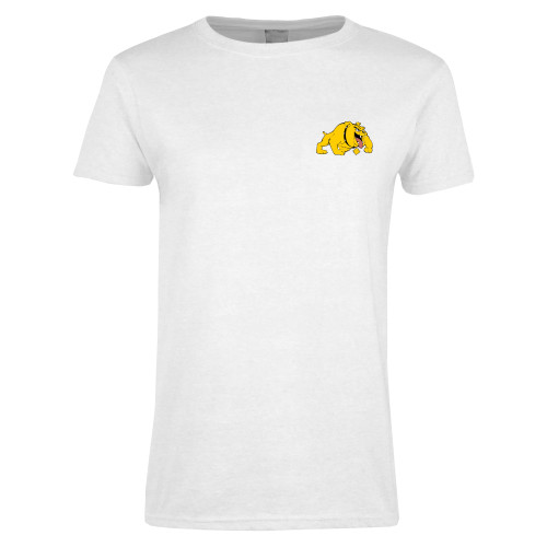  Womens White Short Sleeve Tee - Primary Mark