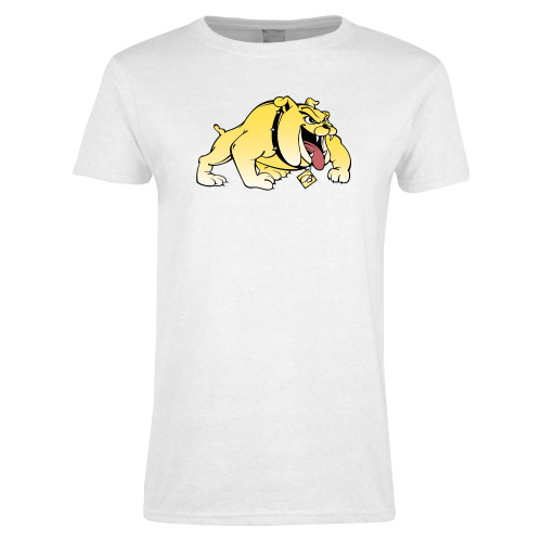  Womens White Short Sleeve Tee - Primary Mark