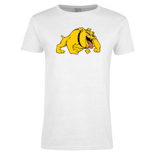  Womens White Short Sleeve Tee - Primary Mark