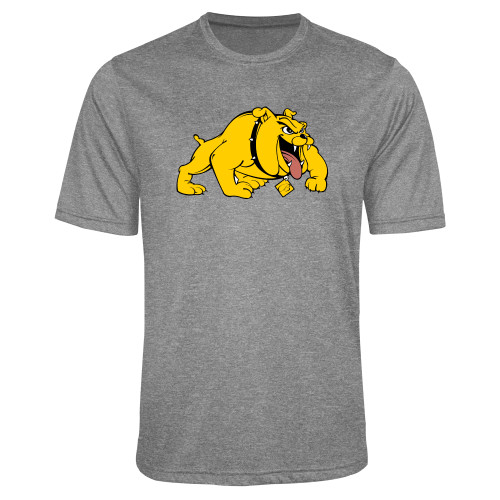  Grey Heather Performance Contender Tee - Primary Mark