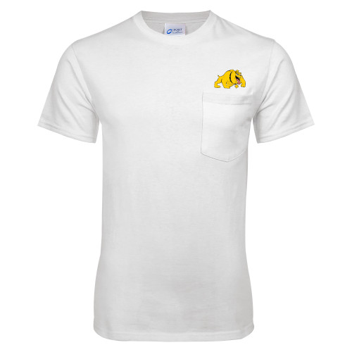  White T-Shirt w/Pocket - Primary Mark