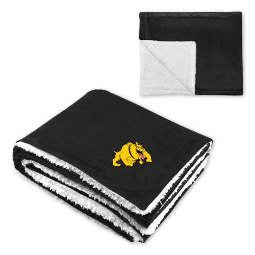  Super Soft Luxurious Black Sherpa Throw Blanket - Primary Mark