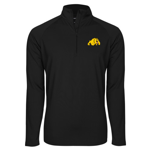 Sport Tek Black Sport Wick Stretch 1/2 Zip Pullover - Primary Mark