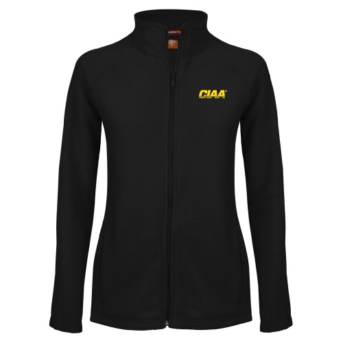  Womens Black Fleece Full Zip Jacket - Bowie State CIAA