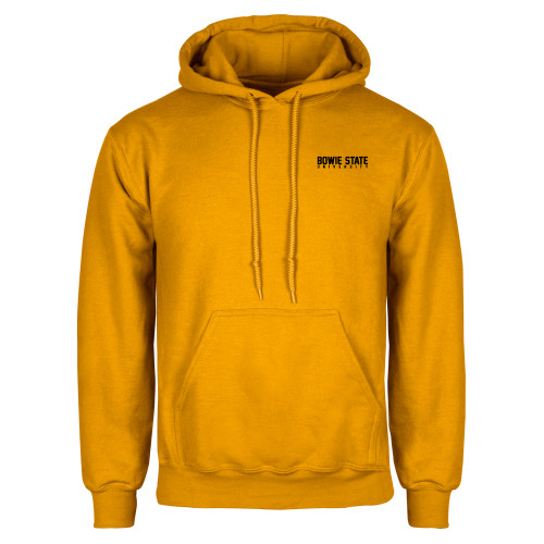  Gold Fleece Hoodie - Bowie State University Stacked