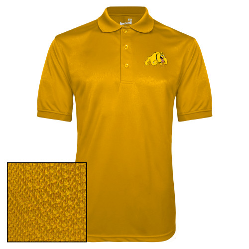  Gold Dry Mesh Polo - Primary Mark