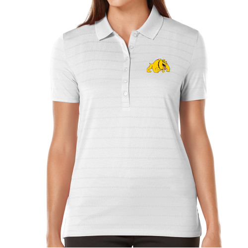  Callaway Womens White Opti Vent Polo - Primary Mark