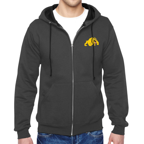  Charcoal Fleece Full Zip Hoodie - Primary Mark