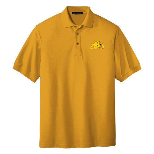  Gold Silk Touch Polo - Primary Mark