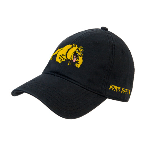  Black Unstructured Adjustable Low Profile Hat - Primary Mark