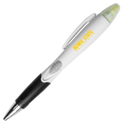  Blossom White Pen/Highlighter - Bowie State University Stacked
