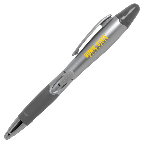  Silver/Silver Blossom Pen/Highlighter - Bowie State University Stacked