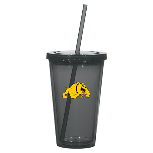  Madison Double Wall Charcoal Tumbler w/Straw 16oz - Primary Mark